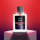 the new u,u strawberry glow perfume botte